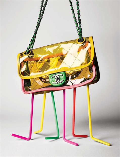 chanel inspired pvc bag